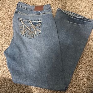 Maurice’s Women’s Size 16 Low Waist Flare Blue Jeans